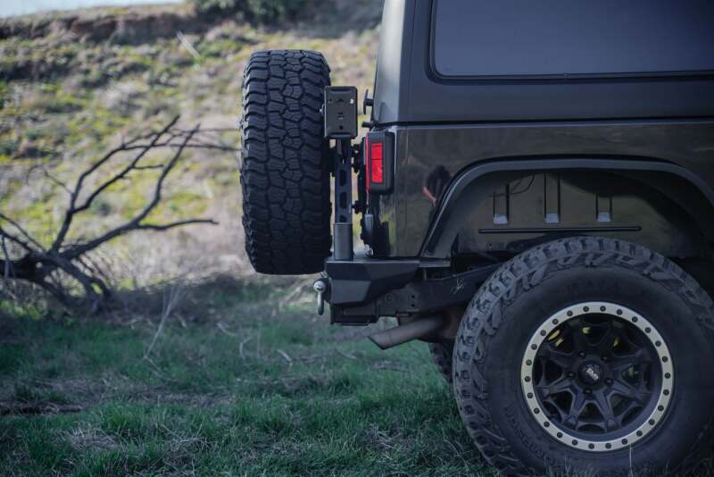 DV8 Offroad 07-18 Jeep Wrangler (JK) Tire Carrier for MTO Bumper