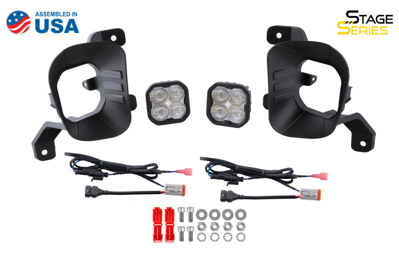 Diode Dynamics SS3 Sport Type Ram Vert Kit ABL - White SAE Fog