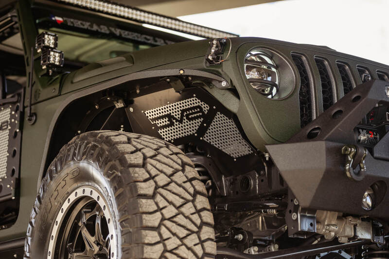 DV8 Offroad 2018+ Jeep Wrangler JL Front Inner Fenders - Black
