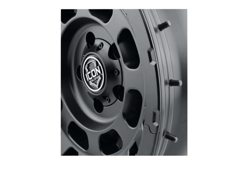 ICON Hammer Pro 17x8.5 / 6x5.5 / 0mm / 4.75in BS - Satin Black