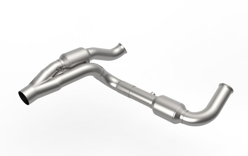 Kooks 07-18 Jeep Wrangler HEMI Swap 2.5in Stainless Steel GREEN Catted Y-Pipe
