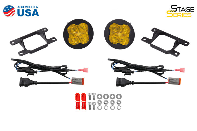 Diode Dynamics SS3 Sport Type A Kit ABL - Yellow SAE Fog