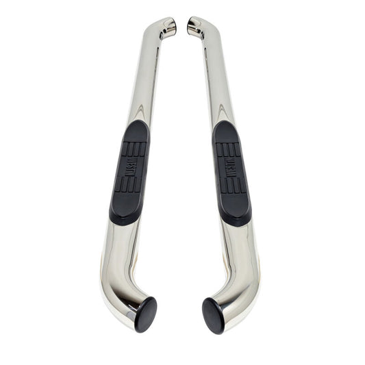 Westin 24-26 Toyota Tacoma Xtra Cab E-Series 3 Nerf Step Bars Stainless Steel