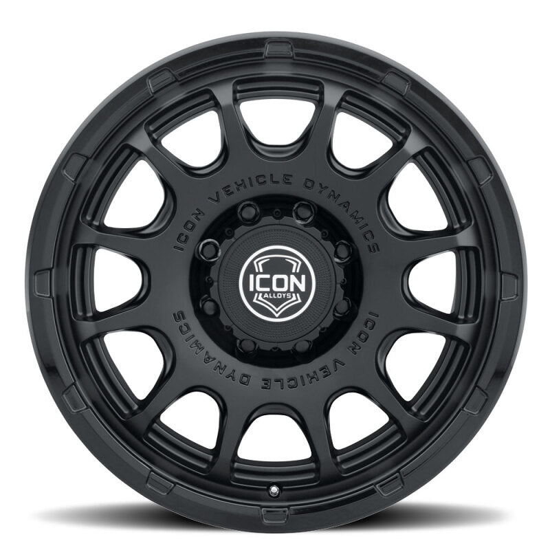 ICON Alloys Rancho 20x9 / 8x6.5 / 12mm / 5.5in BS DBL Black Wheel