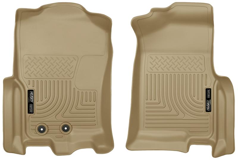 Husky Liners 2015 Ford Expedition/Lincoln Navigator WeatherBeater Front Tan Floor Liners