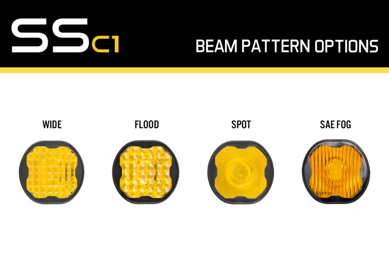 Diode Dynamics Stage Series C1 Lens Wide - Yellow