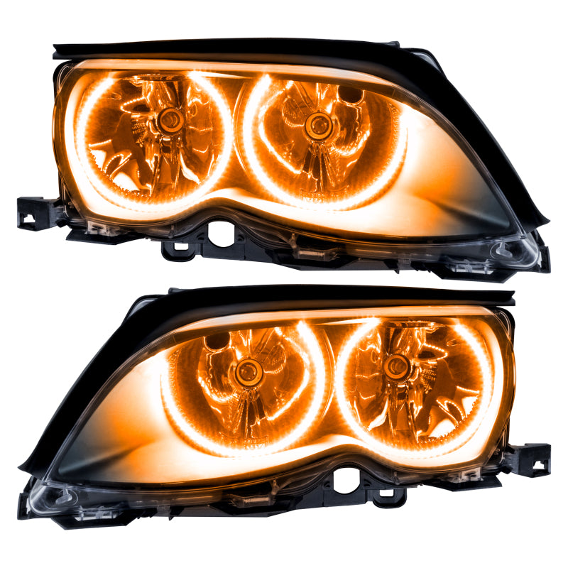 Oracle 02-05 BMW 3 Series SMD HL - Black - ColorSHIFT w/ Simple Controller