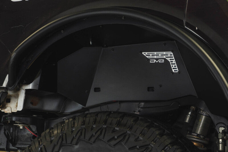 DV8 Offroad 21-25 Ford Bronco Rear Aluminum Inner Fenders - Black