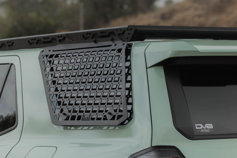 DV8 Offroad 25-26 Toyota 4Runner Exterior Window Molle for DV8 Offroad Roof Rack - Driver