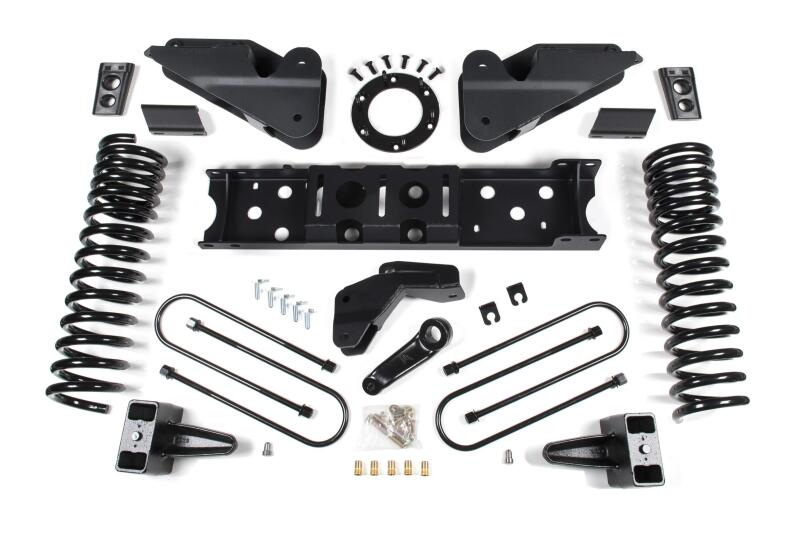 Zone Offroad 2019 Ram 3500 4in Radius Arm Bracket Gas - 3in Rear Block w/ Overload - Nitro Shocks