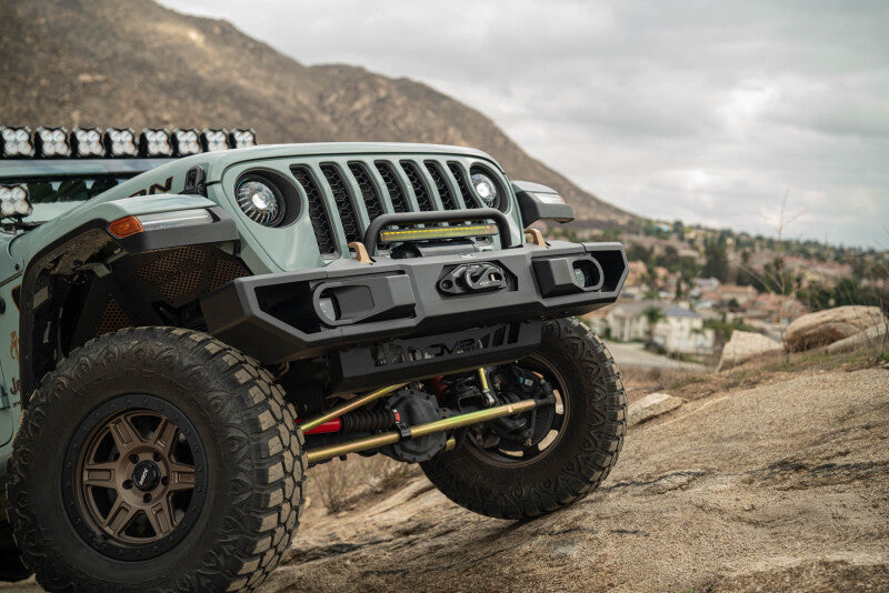 DV8 Offroad 18+ Jeep Wrangler JL / 20+ Jeep Gladiator JT OE Plus Front Bumper