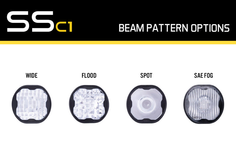 Diode Dynamics Stage Series C1 Lens SAE Fog Clear