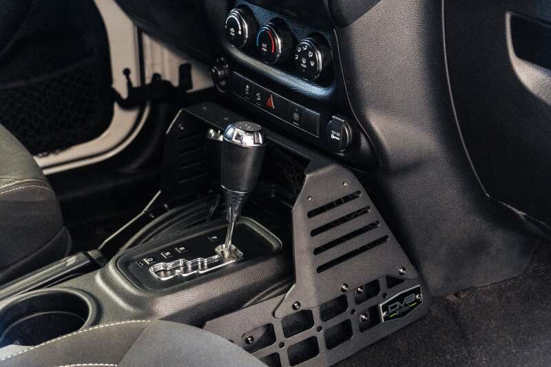DV8 Offroad 07-18 Jeep Wrangler JK Center Console Molle Panels & Device Bridge