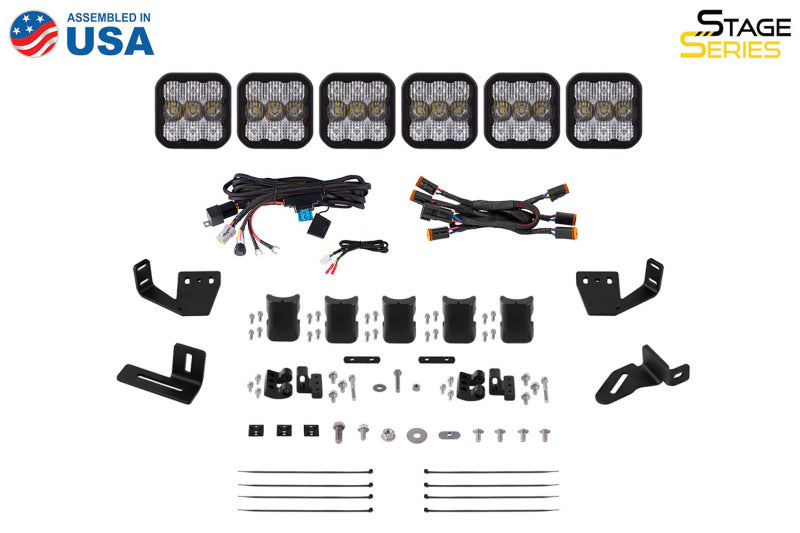 Diode Dynamics Prinsu/Sherpa Roof Racks SS5 7-Pod CrossLink Mounting Bracket Kit Roof Racks