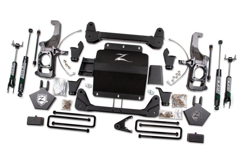 Zone Offroad 11-19 GM HD 5in System w/ Overload Fox