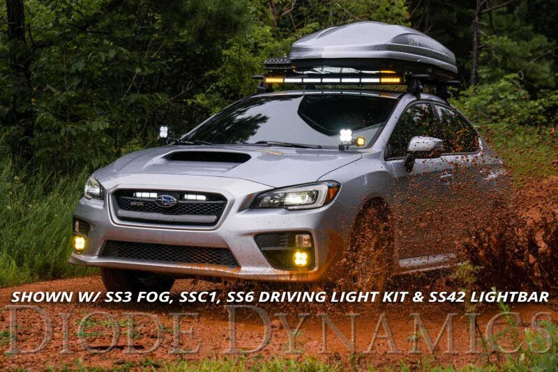 Diode Dynamics 15-21 Subaru WRX/STi Pro SS3 LED Ditch Light Kit - Yellow Combo