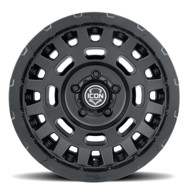 ICON Hammer Pro - 17x8.5 / 5X5 / -6MM / 4.5in BS - Satin Black