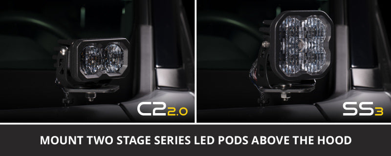 Diode Dynamics 15-20 Ford F-150/Raptor Sport SS3 LED Ditch Light Kit - White Combo