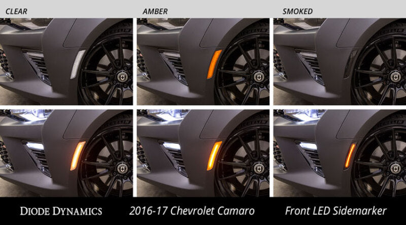 Diode Dynamics 16-21 Chevrolet Camaro LED Sidemarkers - Amber/ - Red (set)