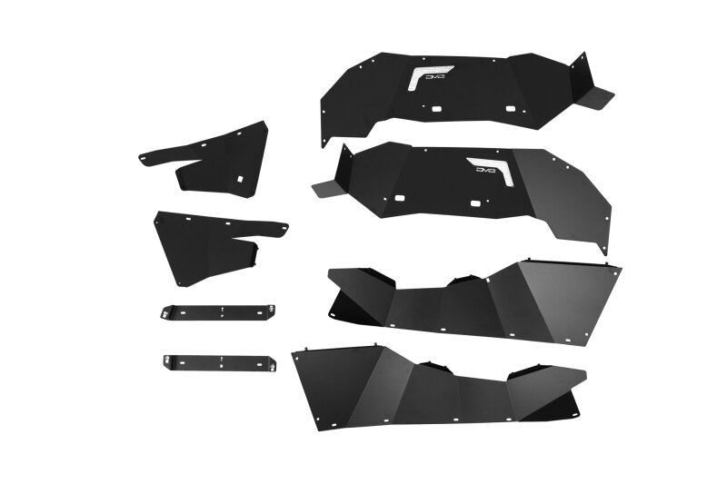 DV8 Offroad 21-25 Ford Bronco Rear Aluminum Inner Fenders - Black