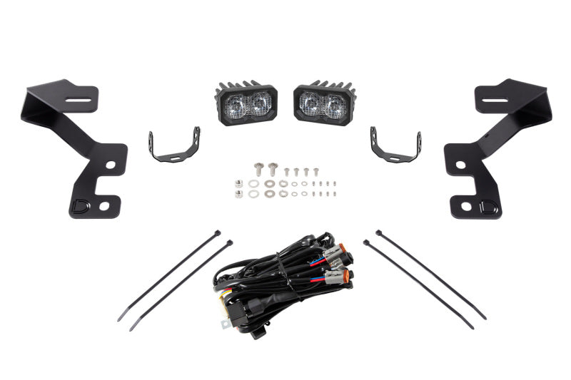 Diode Dynamics 2021 Ford Bronco Sport Stage Series 2in LED Ditch Light Kit- White Combo