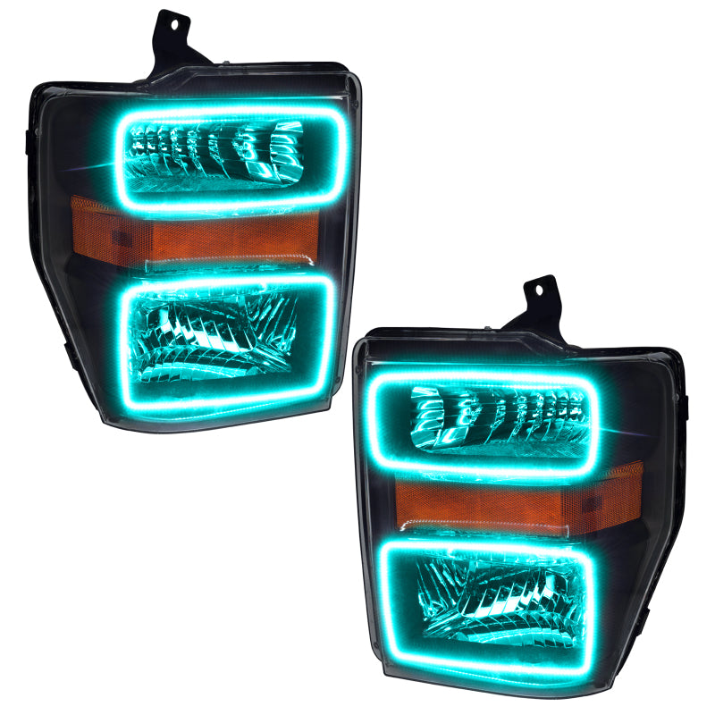 Oracle 08-10 Ford F250/350 LED HL - Black - ColorSHIFT w/ Simple Controller