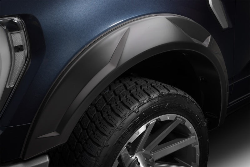 Husky Liners 14-18 Chevrolet Silverado 1500 FS 69.3in Bed DRT Style Fender Flares (Smooth) 4pc - Blk