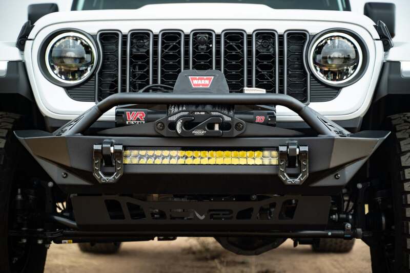 DV8 Offroad 07-23 Jeep Wrangler JK/JL & Gladiator JT FS-1 Series Stubby Front Bumper