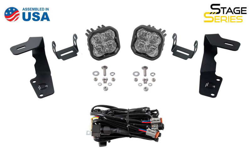 Diode Dynamics 15-21 Subaru WRX/STi Pro SS3 LED Ditch Light Kit - Yellow Combo