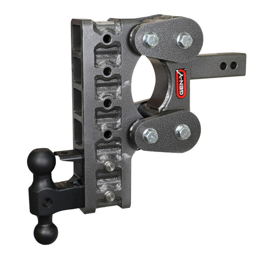 Gen-Y The Boss Torsion-Flex 3in Shank 12in Drop 21K Hitch w/GH-061 Dual-Ball/GH-062 Pintle Lock