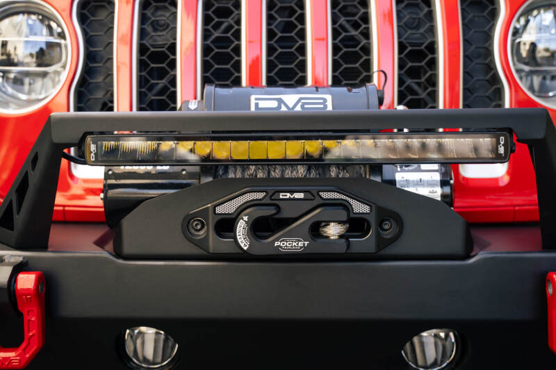 DV8 Offroad 07-23 Jeep Wrangler/Gladiator JT/JK/JL FS-25 Stubby Front Bumper w/Plated Bull Bar