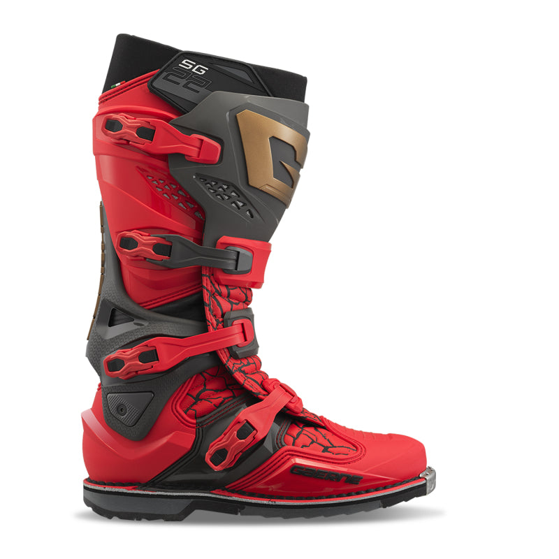 Gaerne SG22 Limited Edition MAGMA MJK LE Boot Deep Black/Fiery Red Size 9.5