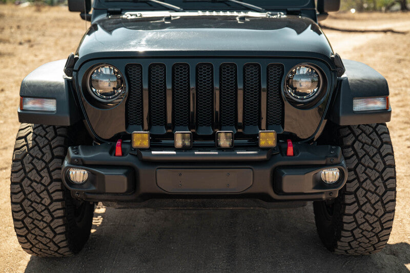 DV8 Offroad 2018-2025 Wrangler JL Push Bar for Mopar Rubicon Steel Bumper