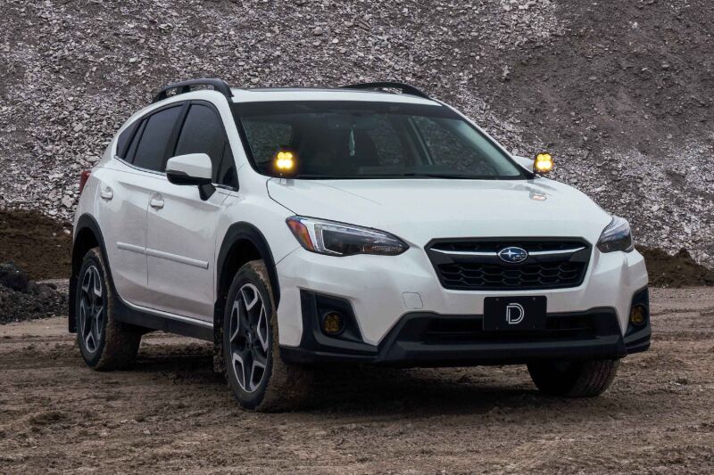 Diode Dynamics 18-21 Subaru Crosstrek Stage Series 2in LED Ditch Light Kit - Yellow Pro Combo