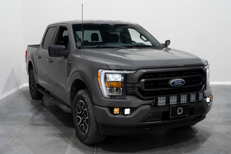 Diode Dynamics 21-22 Ford F-150 SS3 LED Fog Pocket Kit - Yellow Pro
