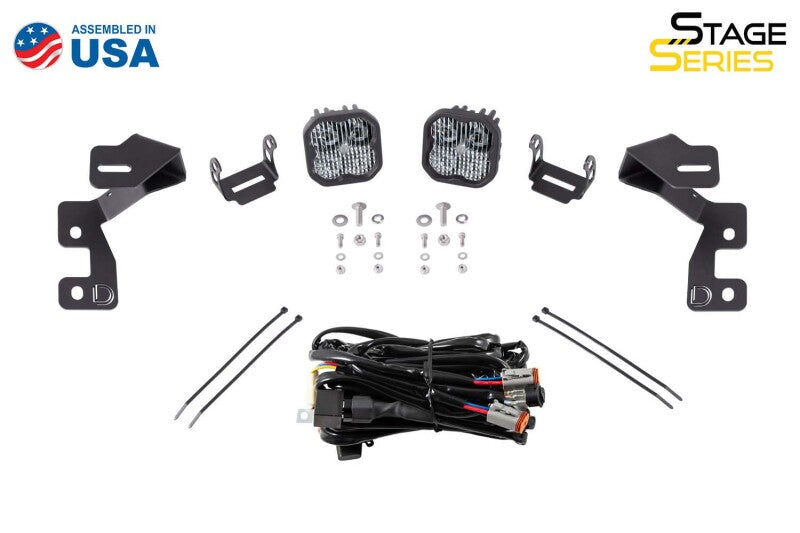 Diode Dynamics 2021 Ford Bronco SS3 LED Ditch Light Kit - Sport Yellow Pro Combo