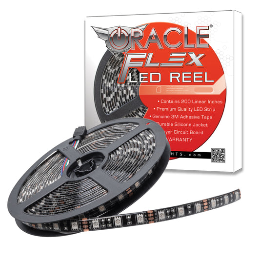 Oracle Exterior Black Flex LED Spool - Yellow
