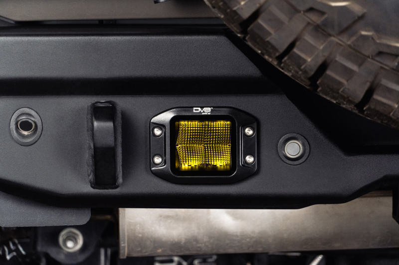 DV8 Offroad 3-Inch Elite Series LED Amber Flush Mount Pod Light