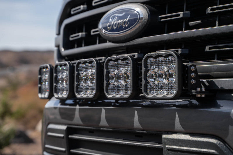 Diode Dynamics 21-22 Ford F-150 SS5 Grille CrossLink Lightbar Kit- Yellow Pro Combo