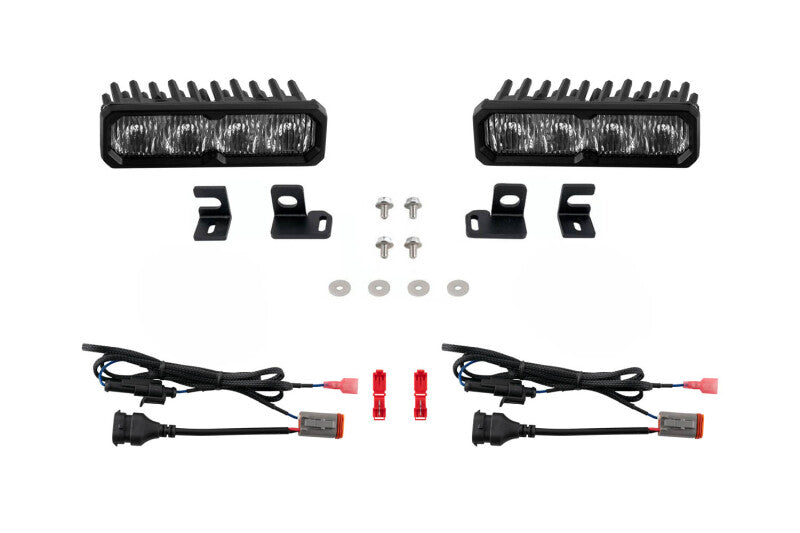 Diode Dynamics 2024-2026 Toyota Tacoma/4Runner Fog SS6 Pro LED Kit White 6000K
