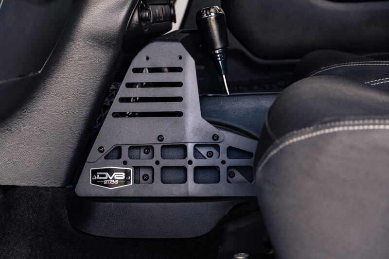DV8 Offroad 07-18 Jeep Wrangler JK Center Console Molle Panels & Device Bridge