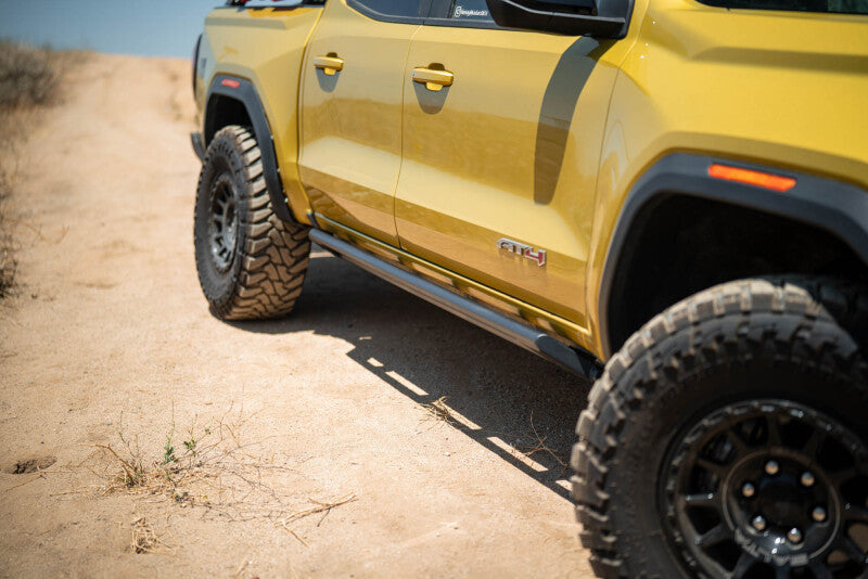 DV8 Offroad 23-25 Chevy Colorado & GMC Canyon Rock Sliders - Micro Texture Black