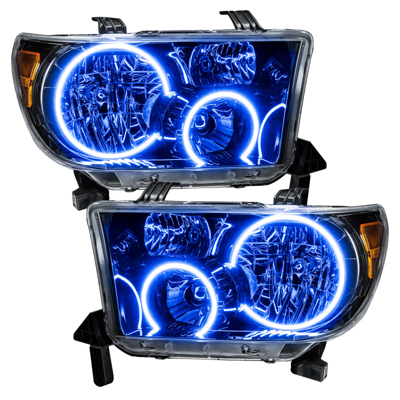 Oracle 07-11 Toyota Tundra Pre-Assembled Headlights- Blk Housing - w/ Simple Controller