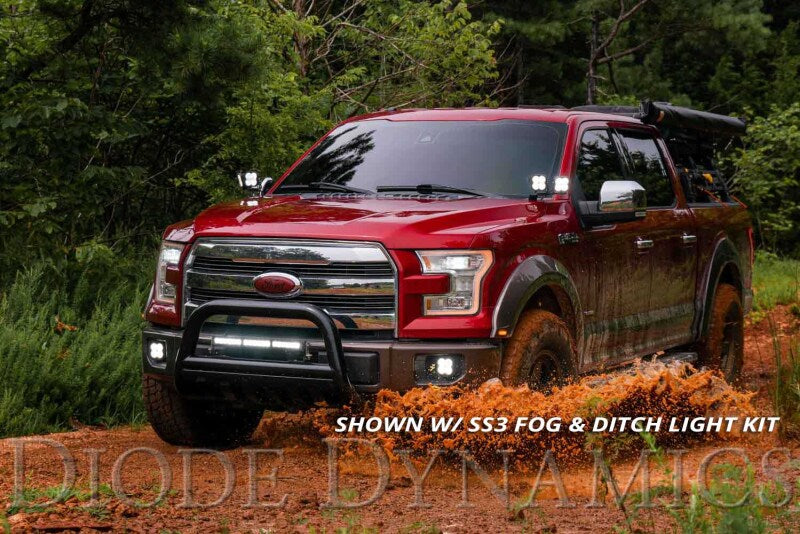 Diode Dynamics 18 In LED Light Bar Single Row Straight Clear Driving Each Stage Series