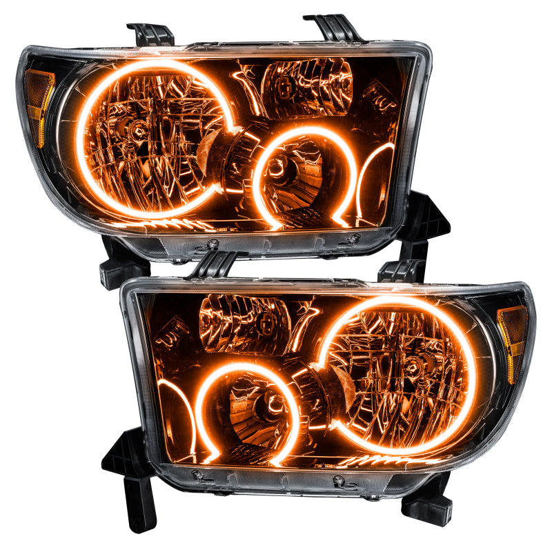 Oracle 07-11 Toyota Tundra Pre-Assembled Headlights- Blk Housing - w/ Simple Controller