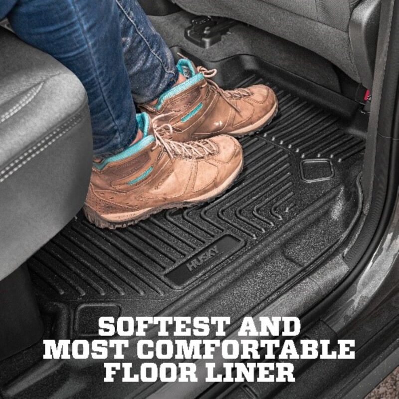 Husky Liners 09-18 Dodge Ram 1500 Crew Cab X-Act Contour Front & Second Seat Floor Liners - Black