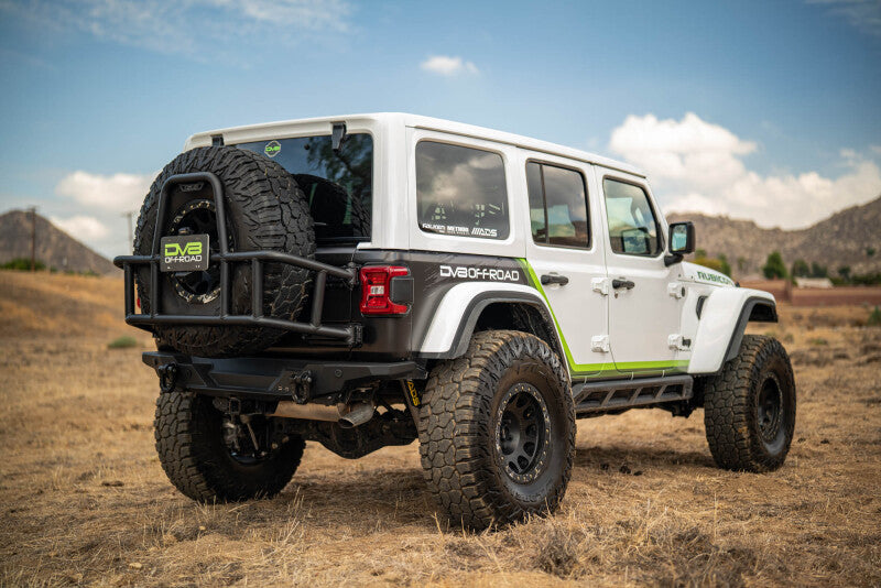 DV8 Offroad 18-25 Jeep Wrangler JL Body Mounted Tire Carrier