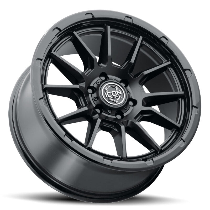 ICON Alloys Cajon 20x9 / 6x5.5 / 16mm / 5.625in BS Double Black Wheel