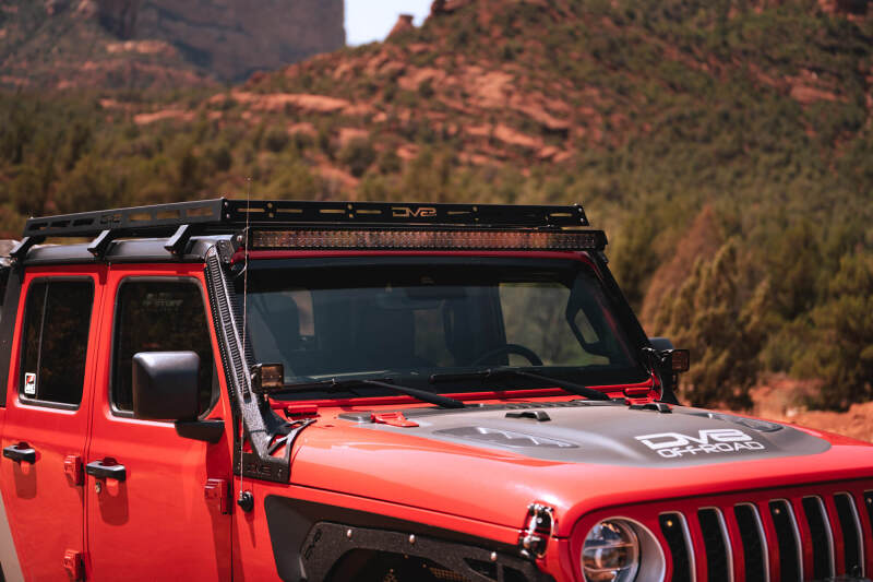 DV8 Offroad 07-18 Jeep Wrangler JK 4 DR / JL 2 DR & JT / 18+ Gladiator Roof Rack