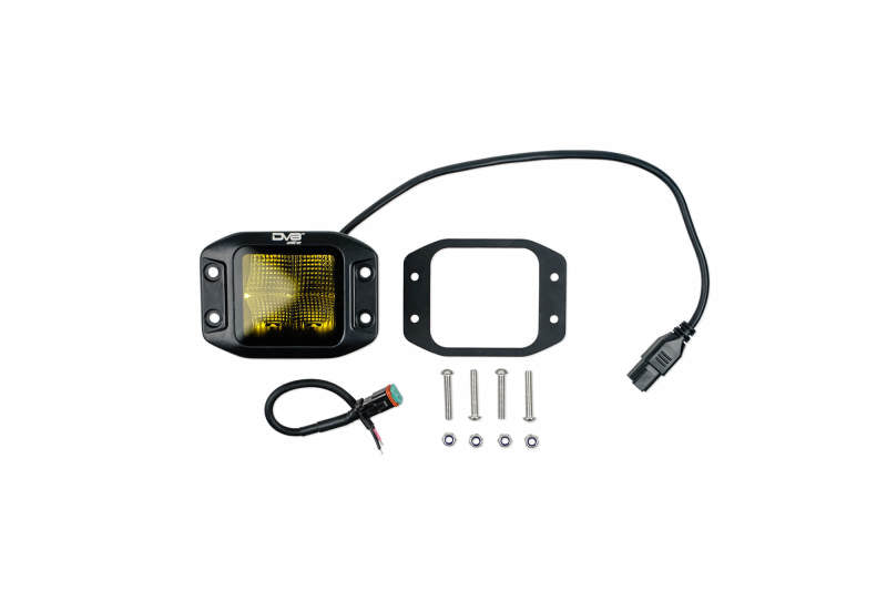 DV8 Offroad 3-Inch Elite Series LED Amber Flush Mount Pod Light